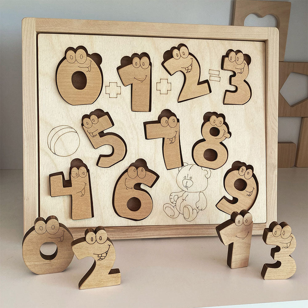 Holzpuzzle - Funny Numbers